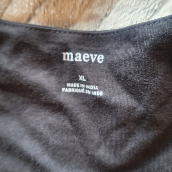 NWT Anthropologie Maeve Black Women's Top,Sz XL - Picture 5 of 9